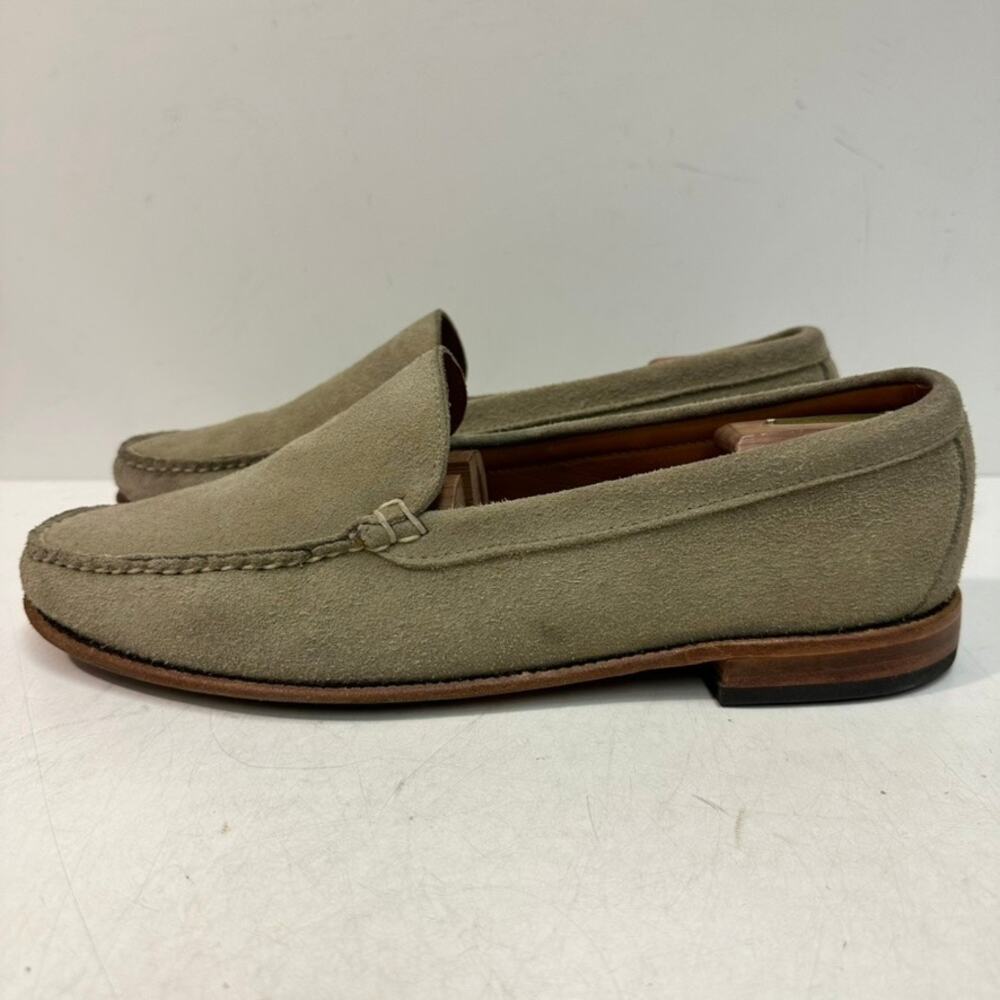 NEW HEELS Rancourt & Co. Naples Venetian Loafer Moc Suede Tan Made in USA 13 D